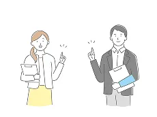 スタッフよりご連絡のイラスト